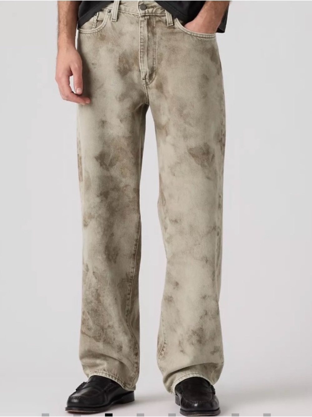 578 baggy camo green jeans